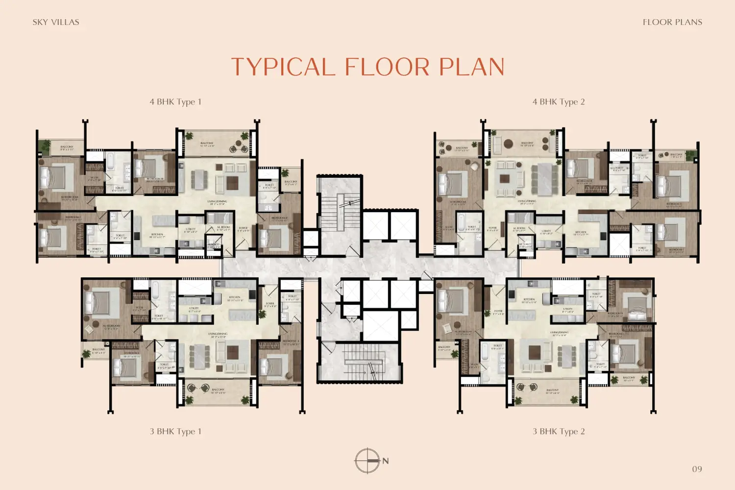 Aratt Ayatana Residences Typical Floor Plan