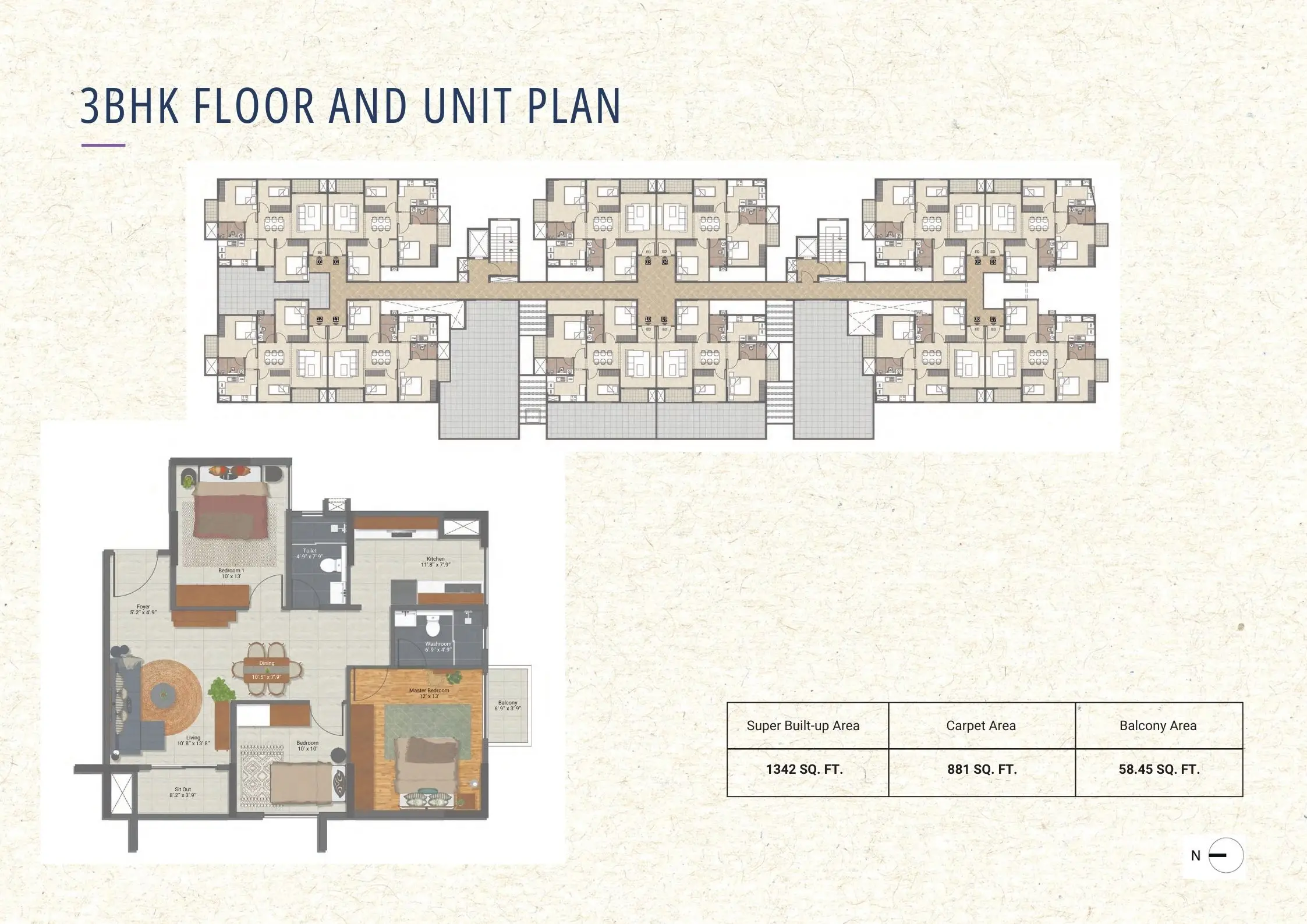 Aratt Alchemy Elixir 3 bhk floor plan